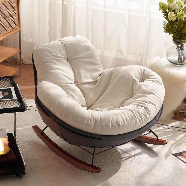 Penguin rocking chair, lazy sofa, adult reclining chair, adult living room, snail balcony, home, indoor relaxation, bedroom rocking