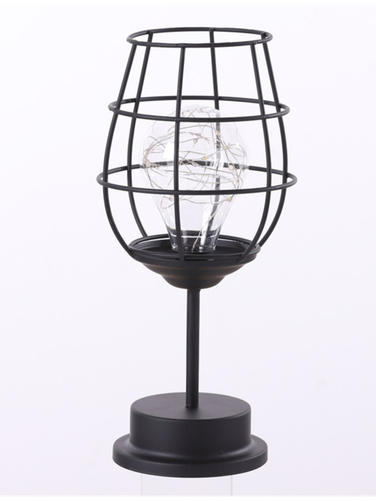 Nordic wrought iron night light creative wine bottle decoration table lamp restaurant bar battery bedside romantic decoration atmosphere lamp