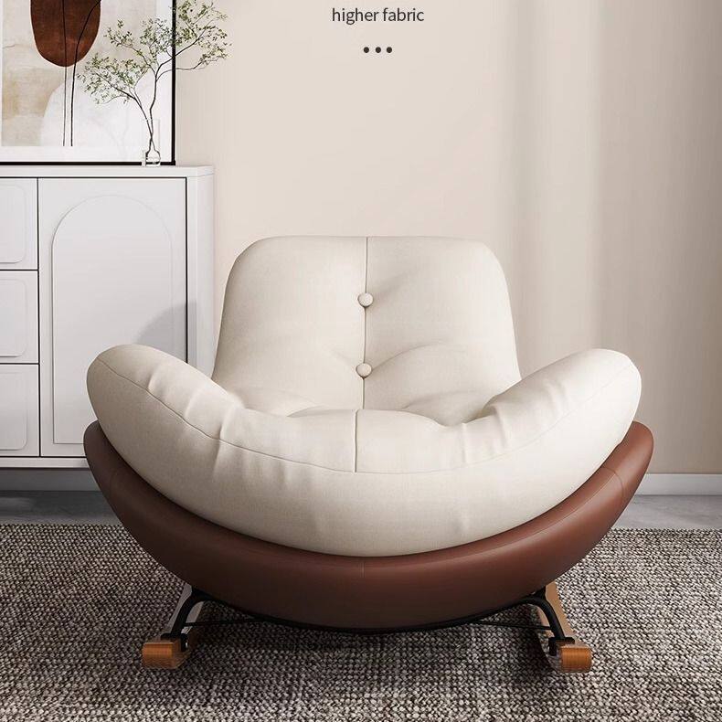 Penguin rocking chair, lazy sofa, adult reclining chair, adult living room, snail balcony, home, indoor relaxation, bedroom rocking