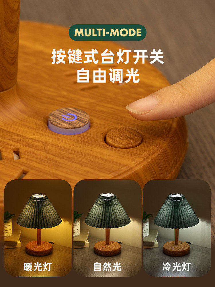 Vintage Decorative Night Light, Table Light, Bedroom Bedside Lamp, Replaceable Bulb, Nordic Ins, Wind Multifunction Socket with USB