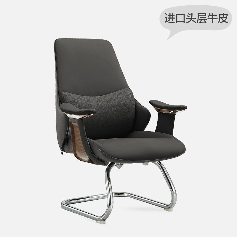 Business office chair, leather boss chair, large class chair, swivel chair, lunch break MEmu computer chair, comfortable home study