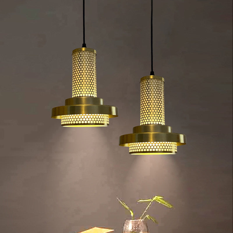The bedside chandelier in the bedroom is simple and modern, light luxury, high-end atmosphere, background wall, long-line bedside lamp, small chandelier lamp
