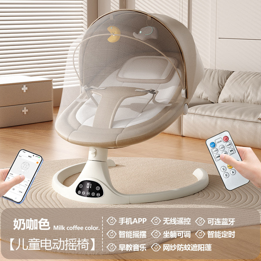 Baby lying sleep artifact, coaxing baby, rocking chair, rocking bed, baby sleeping, electric rocking basket, take the baby to sleep, free your hands