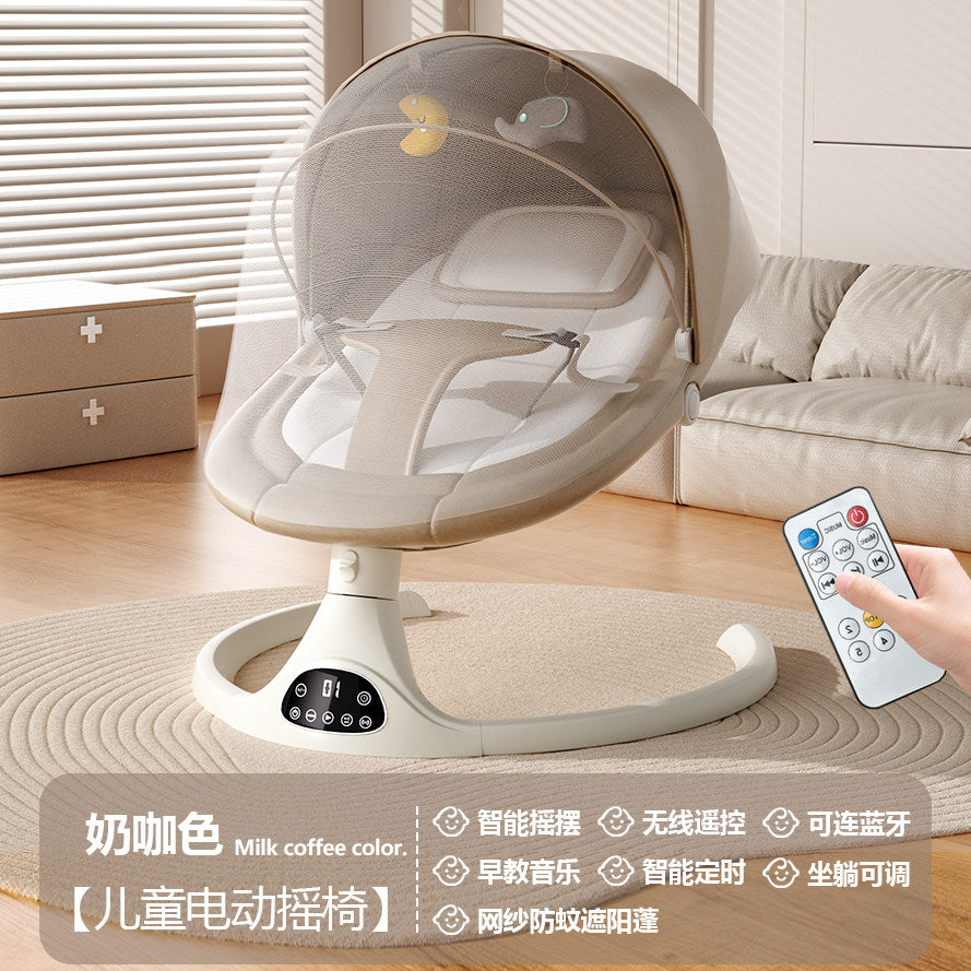 Baby lying sleep artifact, coaxing baby, rocking chair, rocking bed, baby sleeping, electric rocking basket, take the baby to sleep, free your hands