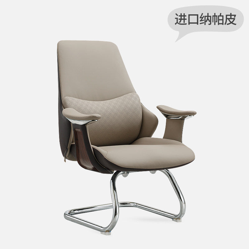 Business office chair, leather boss chair, large class chair, swivel chair, lunch break MEmu computer chair, comfortable home study