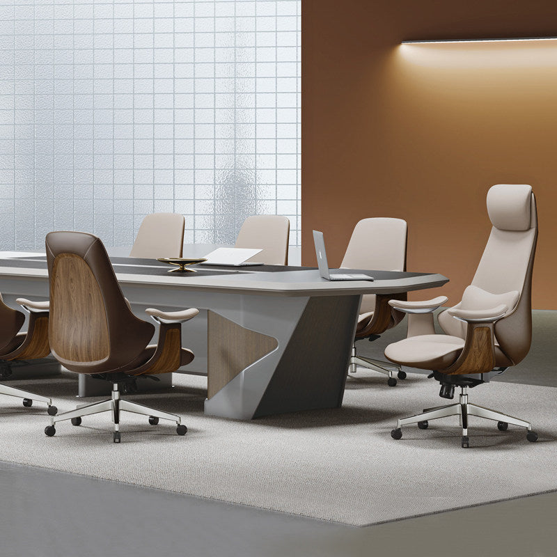 Business office chair, leather boss chair, large class chair, swivel chair, lunch break MEmu computer chair, comfortable home study