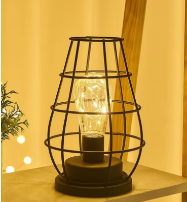 Nordic wrought iron night light creative wine bottle decoration table lamp restaurant bar battery bedside romantic decoration atmosphere lamp