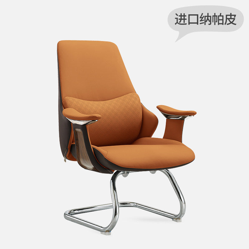Business office chair, leather boss chair, large class chair, swivel chair, lunch break MEmu computer chair, comfortable home study