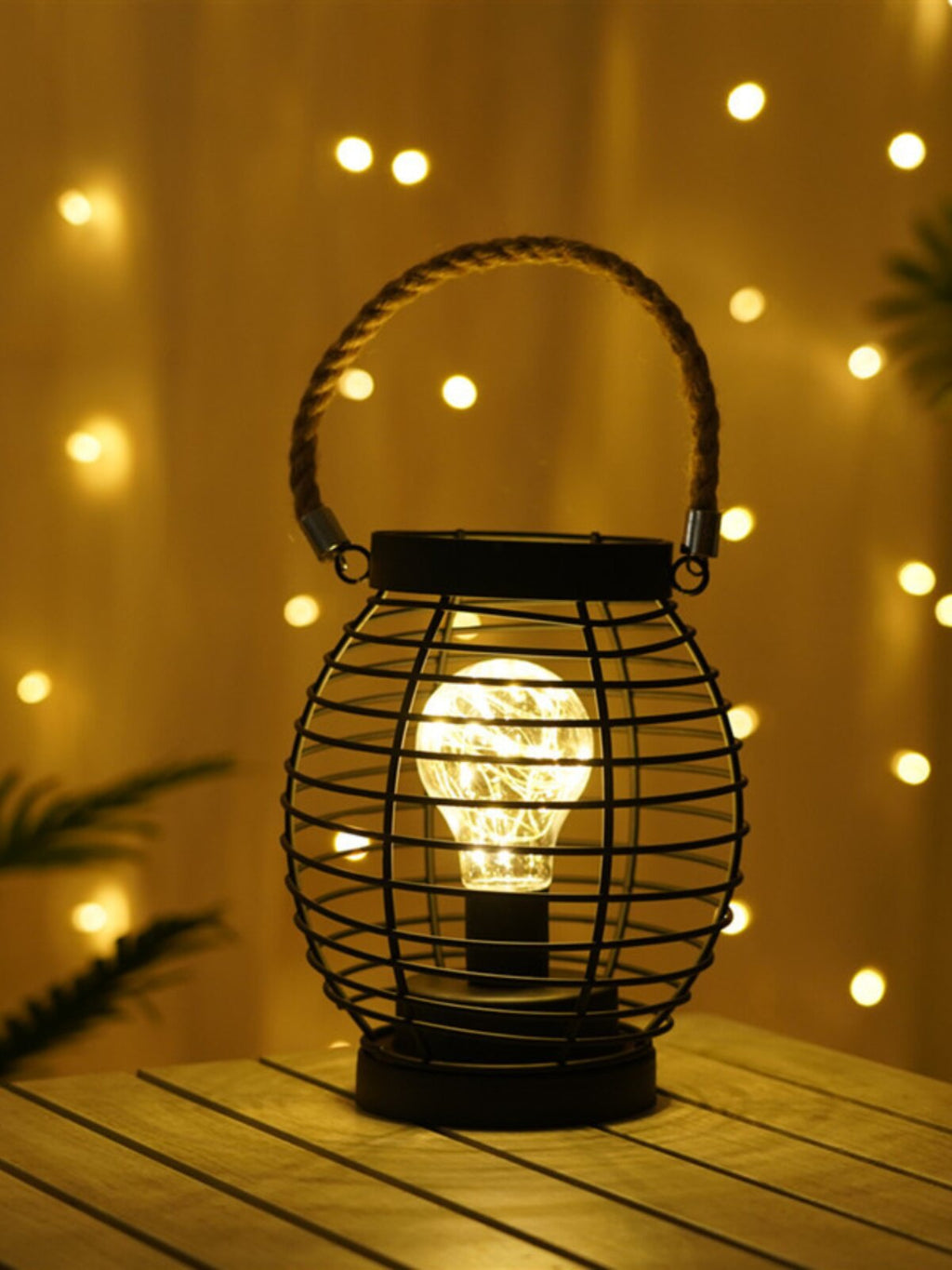Nordic wrought iron night light creative wine bottle decoration table lamp restaurant bar battery bedside romantic decoration atmosphere lamp